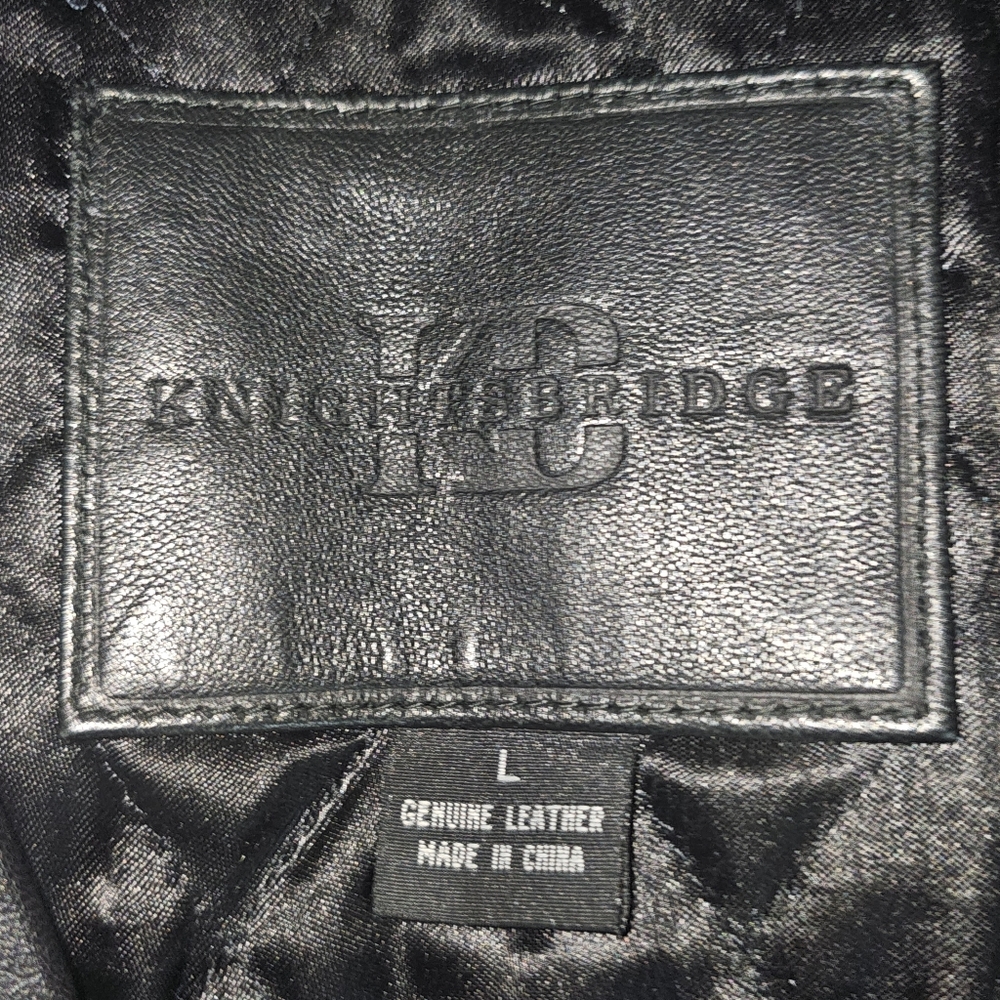 Knightsbridge Leather Jacket Vintage Worn Condition - Picture 3 of 8